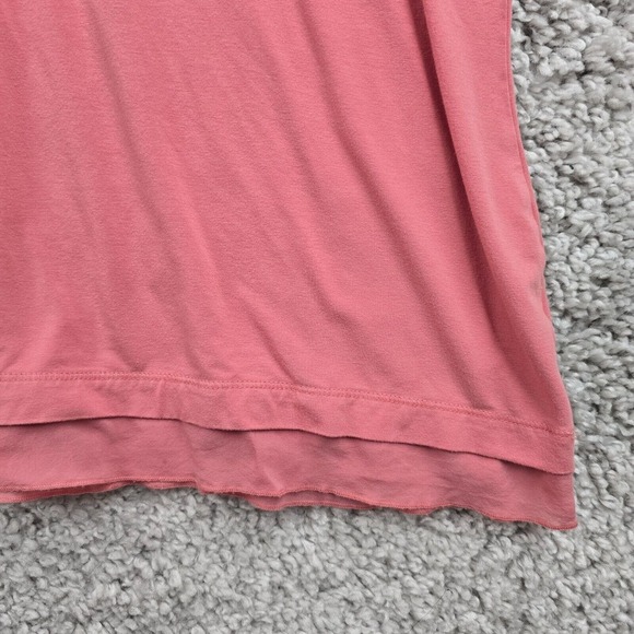 St John Shirt Womens XL Pink Pullover Silk Trim Lightweight Minimalist READ - Picture 2 of 12